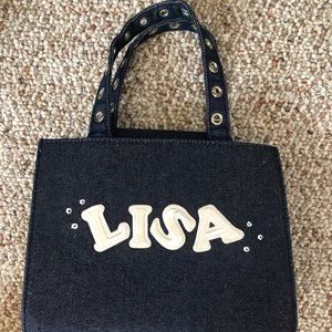 Custom design denim tote Lisa